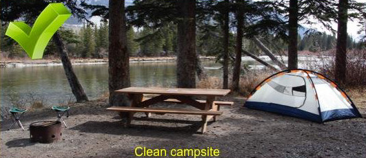 Clean Campsite